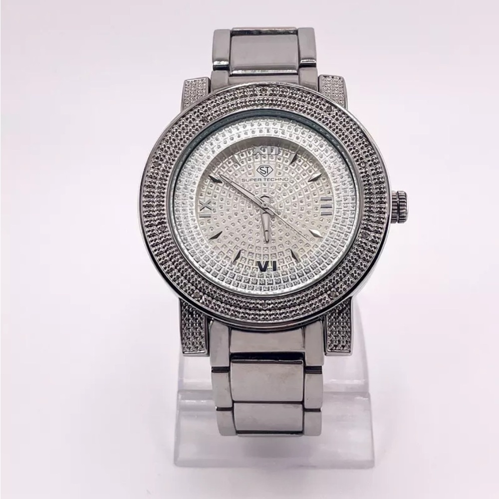 Super Techno Diamond Watch I-5094 #94 new battery
